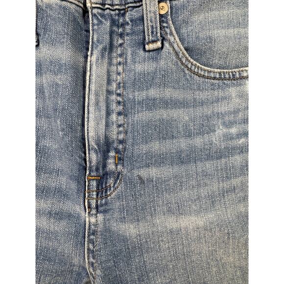 Madewell Classic Straight Jean Distressed Denim High Rise Size 26 - Picture 11 of 11